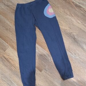 Wildfix Navy Sweatpants with Colorful Patch